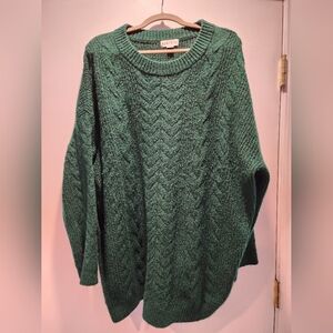 Forest Green Chevron Sweater